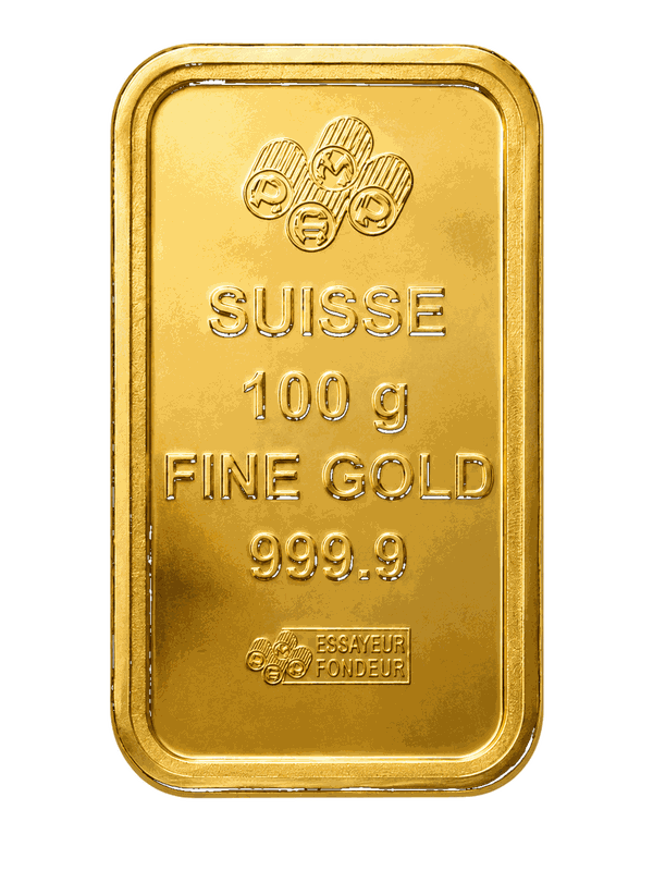PAMP Suisse gold bar 100 grams