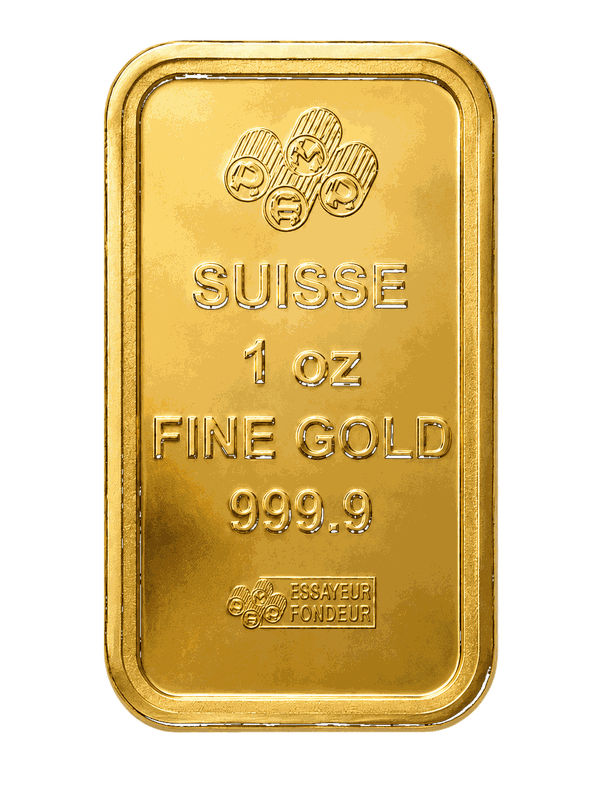 PAMP Suisse gold bar, 1 ounce