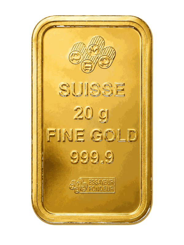 PAMP Suisse gold bar 20 grams