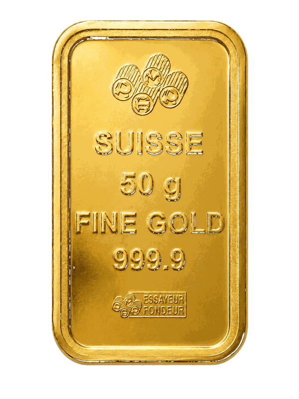 PAMP Suisse gold bar 50 grams