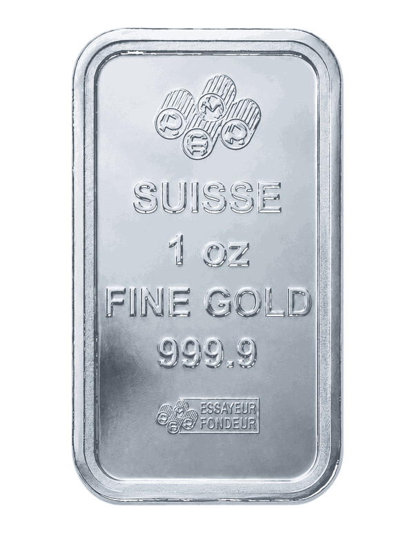 PAMP Suisse silver bar, 1 ounce