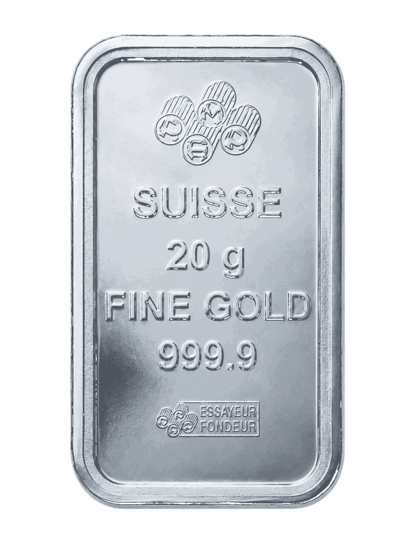PAMP Suisse silver bar 20 grams