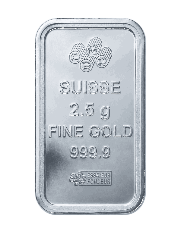PAMP Suisse silver bar 2.5 grams
