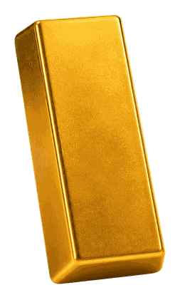Fine gold bullion bar