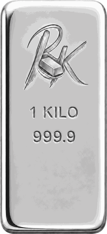 Silver kilo bar, 999.9 purity